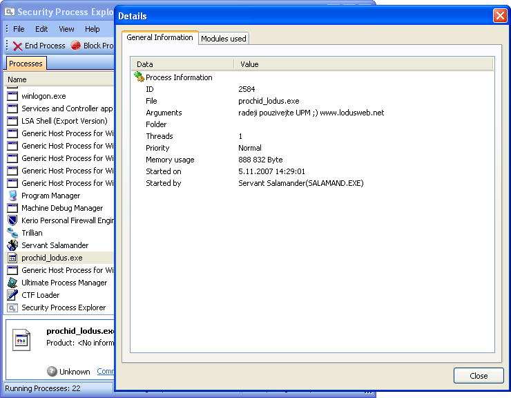 Security Process Explorerr